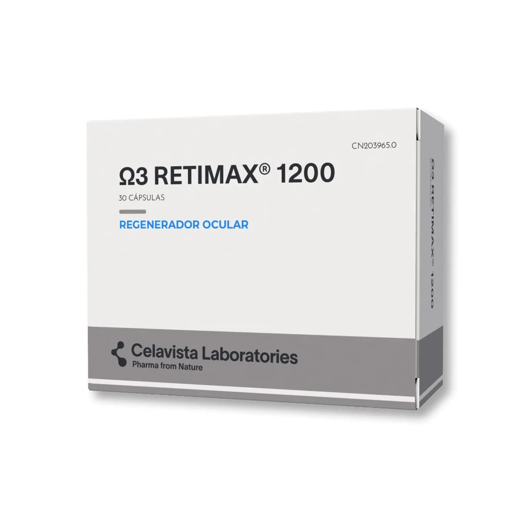 O3 Retimax 1200mg  tratamiento para la blefaritis y ojo seco - 30 cápsulas Celavista