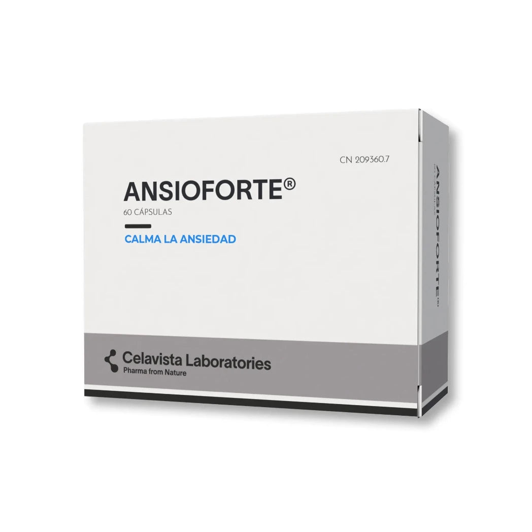 Ansioforte pastillas naturales para la ansiedad con Rhodiola rosea - 60 cápsulas Celavista