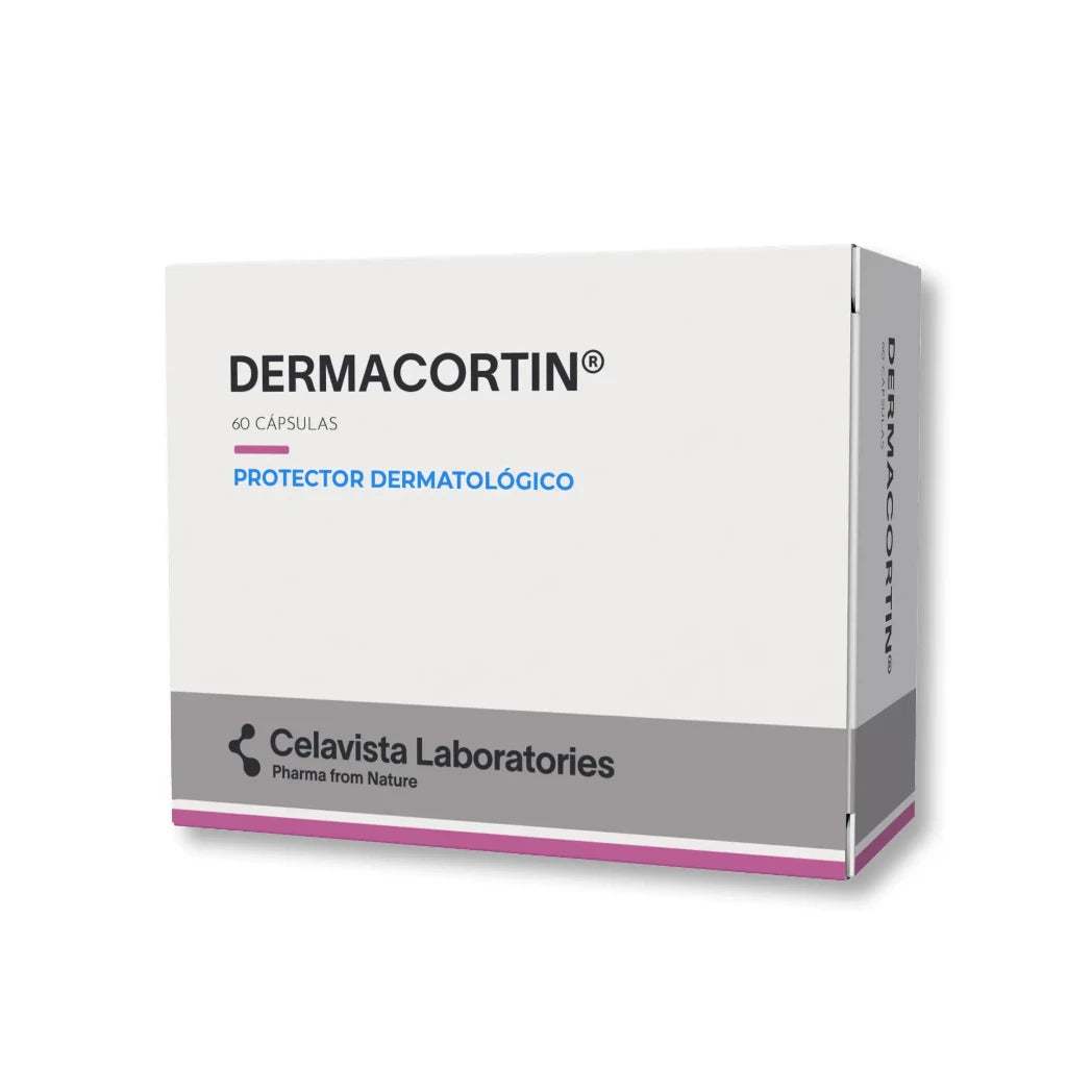 Dermacortín pastillas para la piel y dermatitis - 60 cápsulas Celavista