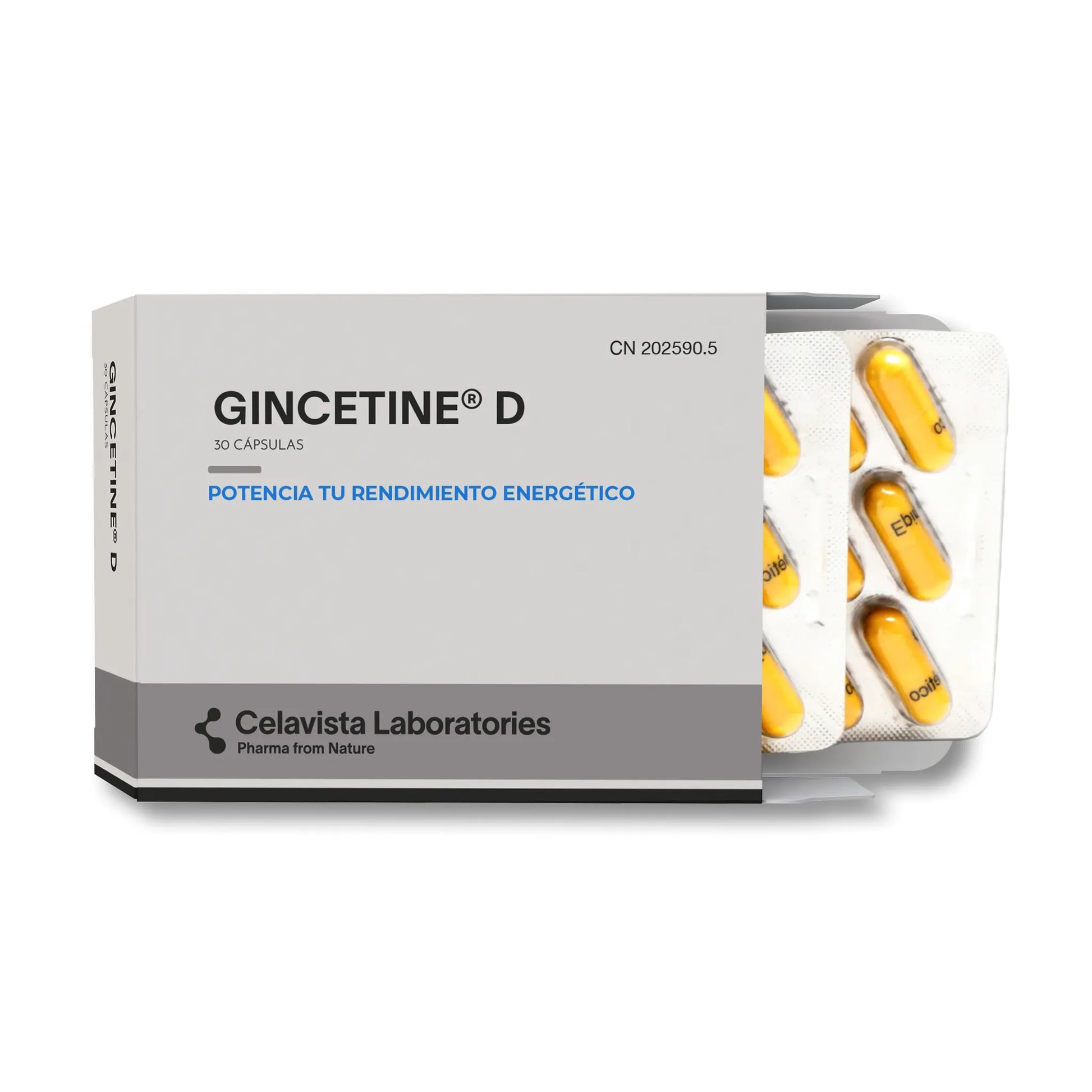 Vitaminas para tener energía y ánimo con ginsenósidos PPD concentrados - Vista frontal