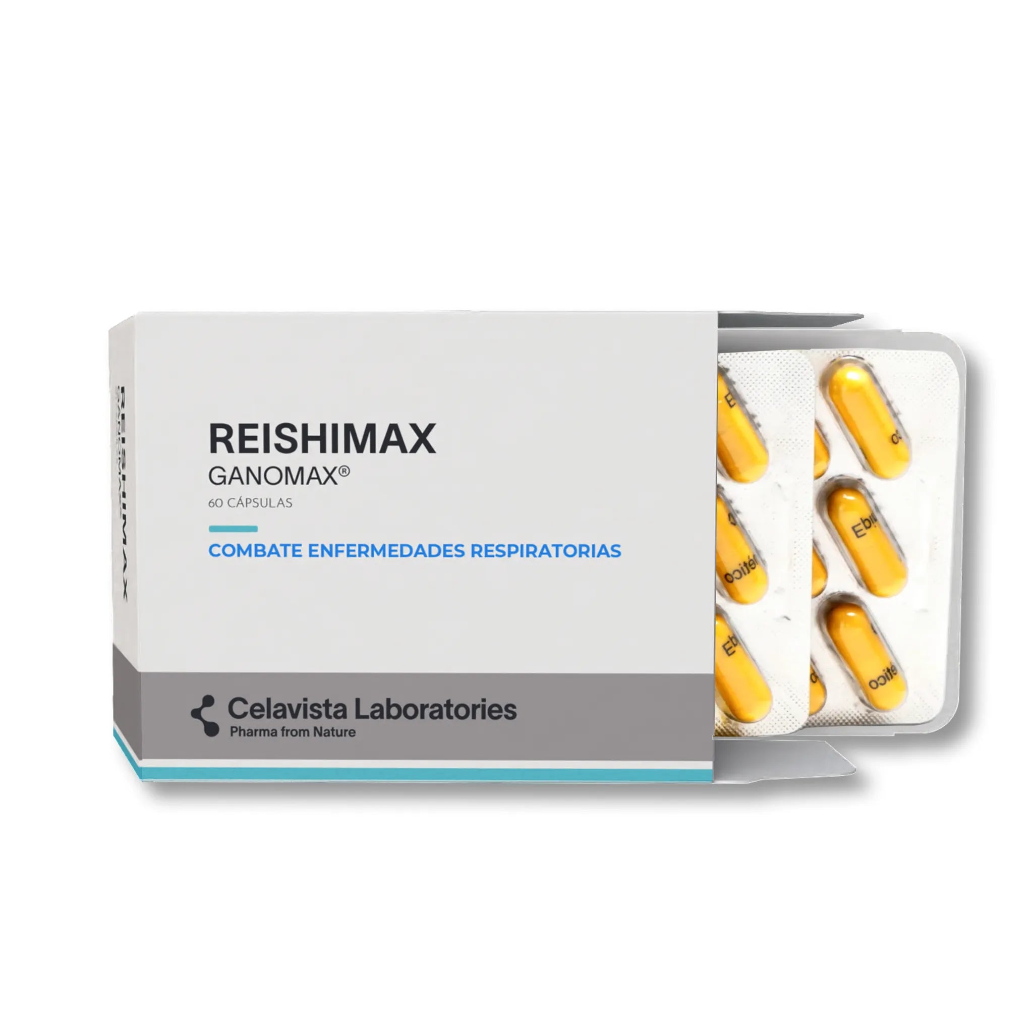 Cápsulas de reishi de alta pureza para síntomas de fibrosis pulmonar - Reishimax Ganoderma lucidum